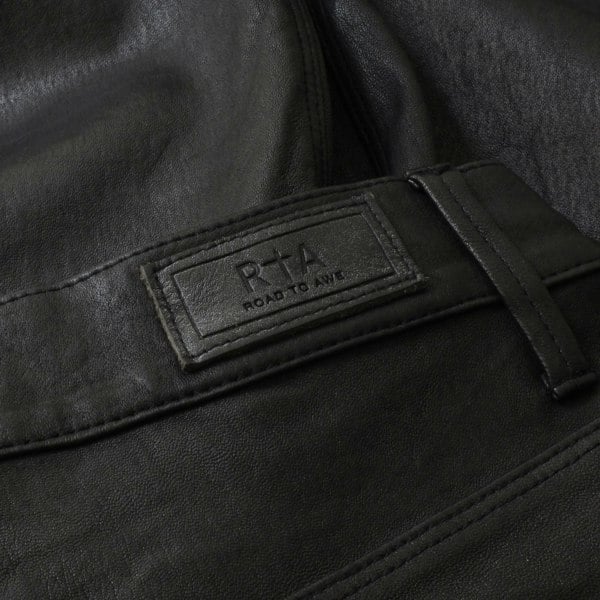 RTA (Road to Awe) skinny fit lambskin leather trousers in black