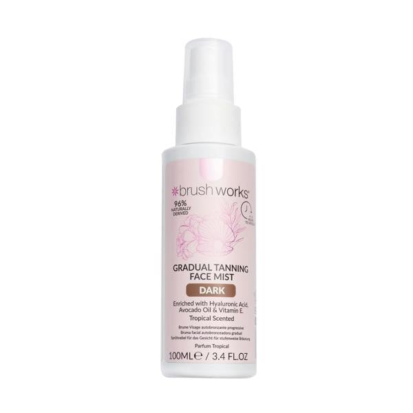 Brushworks Gradual Tanning Face Mist - Dark 100ml