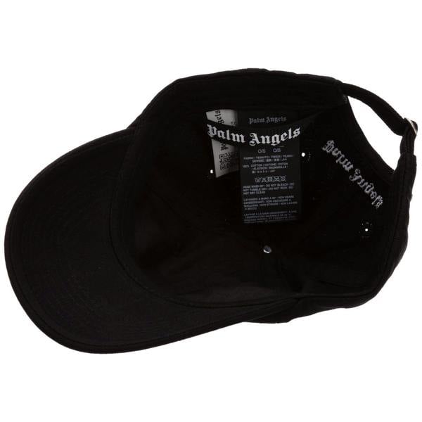 Palm Angels Unisex Adult Logo Baseball Cap - Black - 