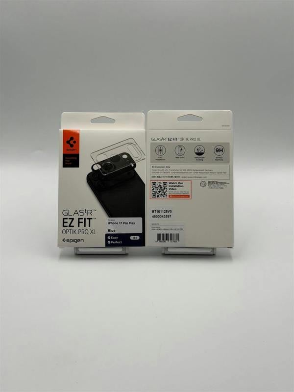 Spigen Glastr EZ Fit Optik Pro XL Camera Lens Protector 17 Pro Max 6.9" Blue - AGL10651