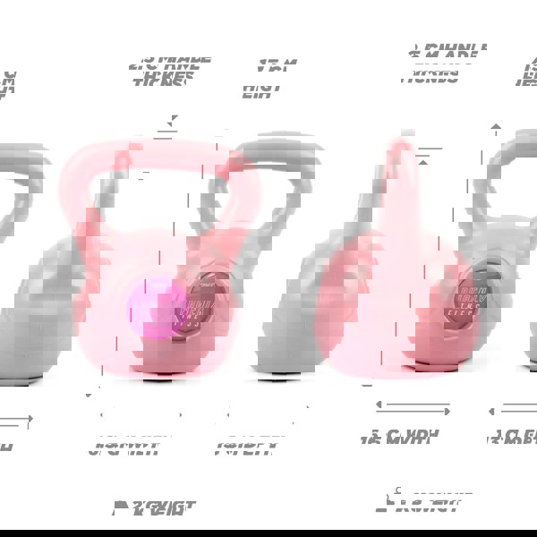 Phoenix Fitness Pink Kettlebell 2KG