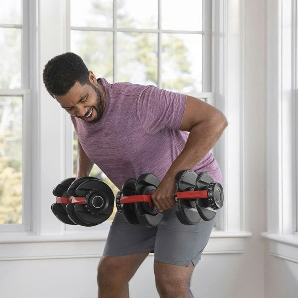 Strongology Home Fitness Pair Adjustable Smart Dumbbell from 2.5kg up to 24kg Training Weights
