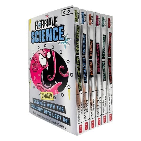 Horrible Science 6 Books Collection Set by Nick Arnold – Educational Science Collection for Kids