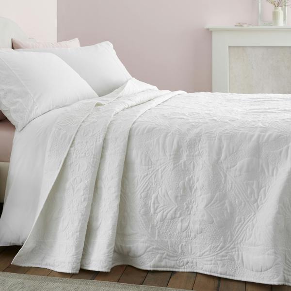 Bianca Marianne Matelasse Bedspread White