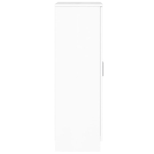 Berkfield Shoe Cabinet High Gloss White 55x35x108 cm Engineered Wood