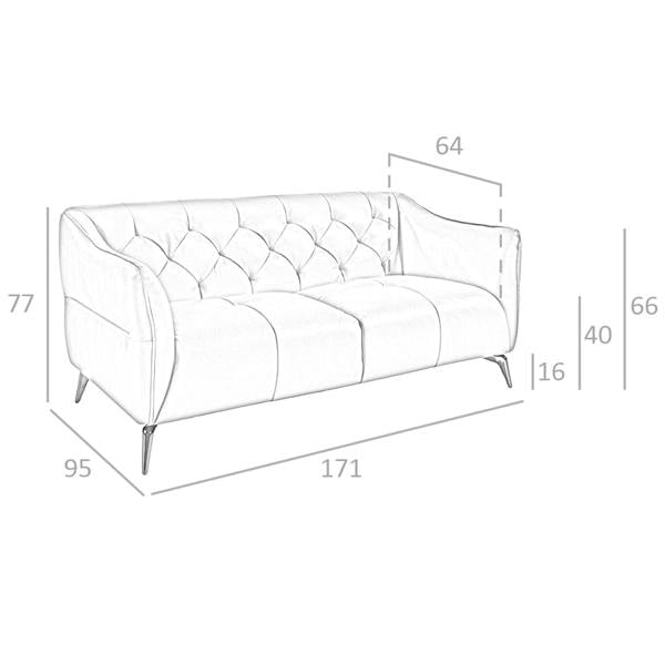 Angel Cerdá Chester sofa in brown leather 6168/6169