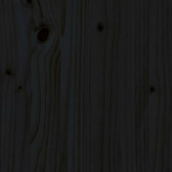 Berkfield Bed Headboard Black 80.5x4x100 cm Solid Pine Wood