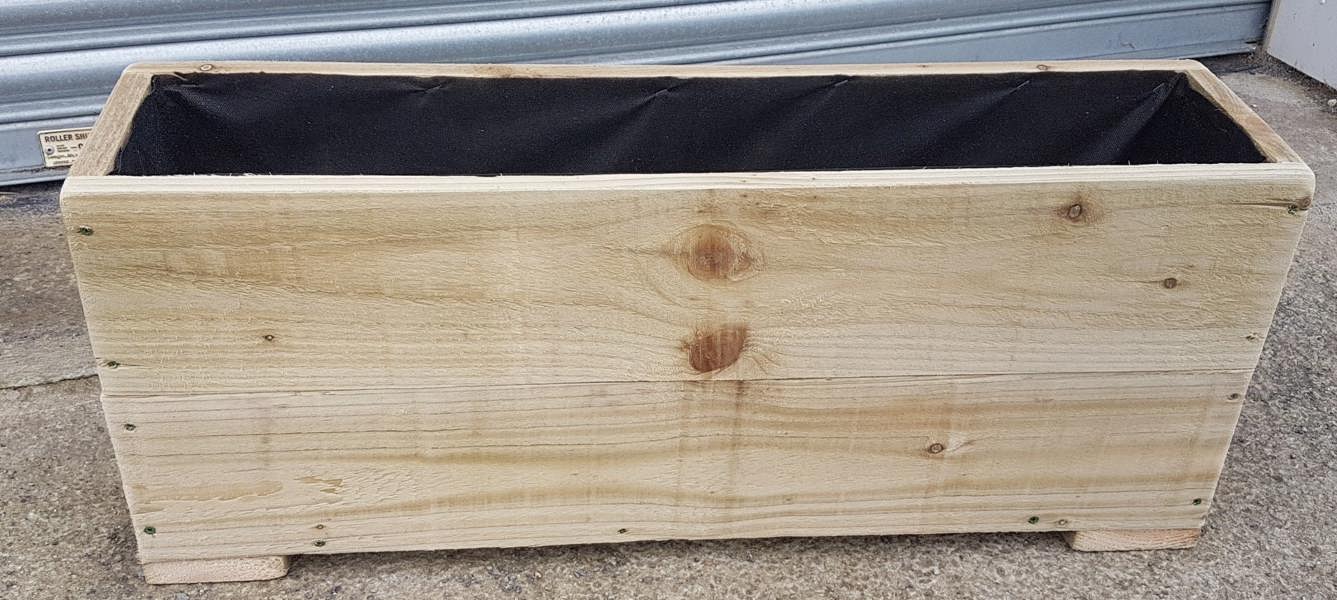 Rough Sawn Lined Trough 25cm Wide - Various Lengths