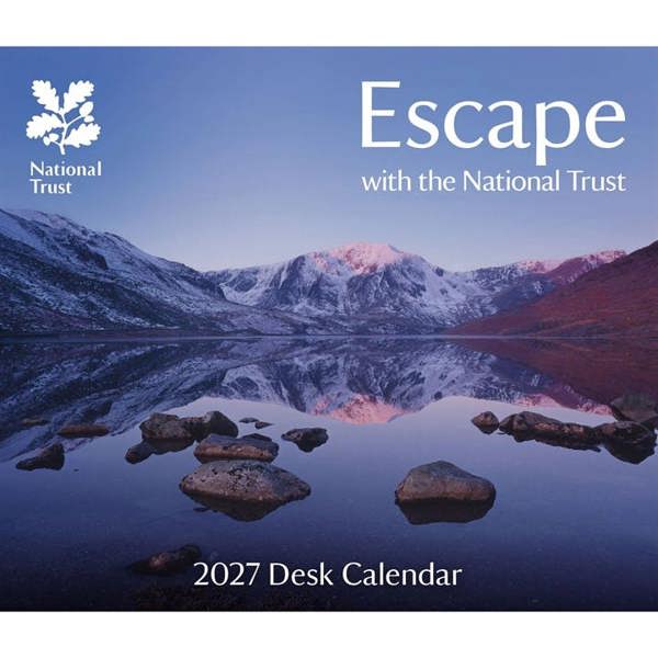 National Trust, Escape with the National Trust Desk Calendar 2027, Desk Calendars, Day To View, Travel, Gift