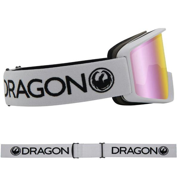 Dragon DXT OTG - White with Lumalens Pink Ionized Lens