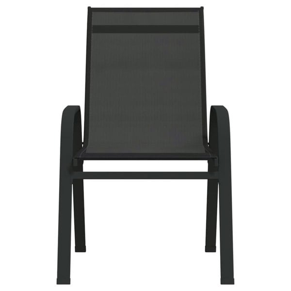 Berkfield 3 Piece Garden Bistro Set Black