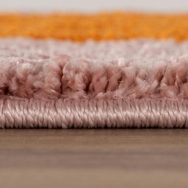 Joli Striped Orange & Pink Rug | 9260