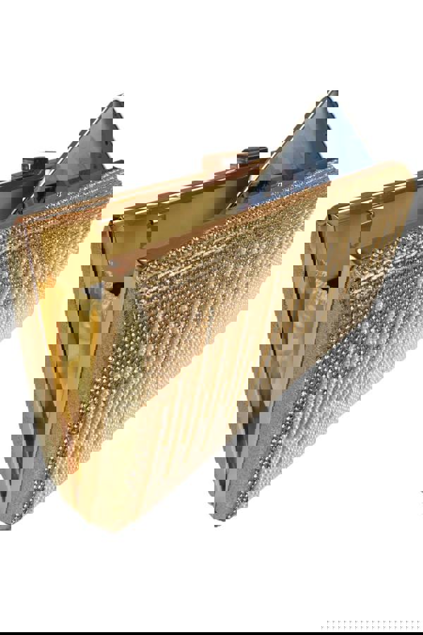Paulo Due Dropping Diamantes Shiny Clutch Bag