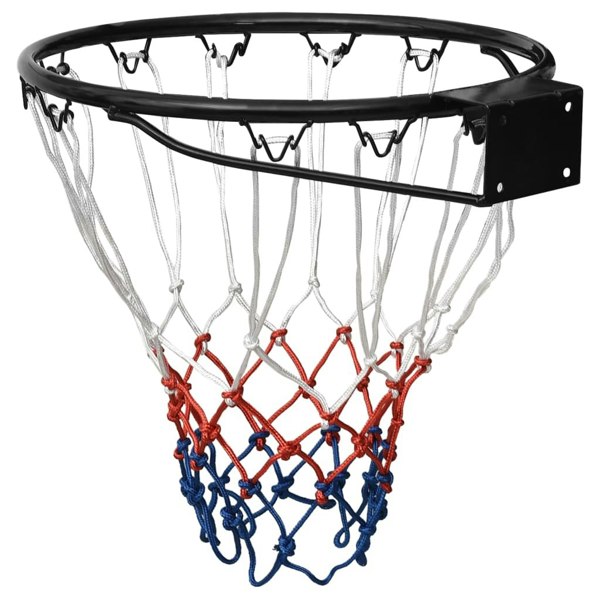 Berkfield Basketball Ring Black 39 cm Steel