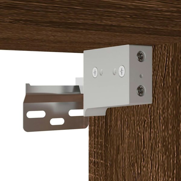 Berkfield Wall Cabinet Brown Oak 60x36.5x35 cm Engineered Wood