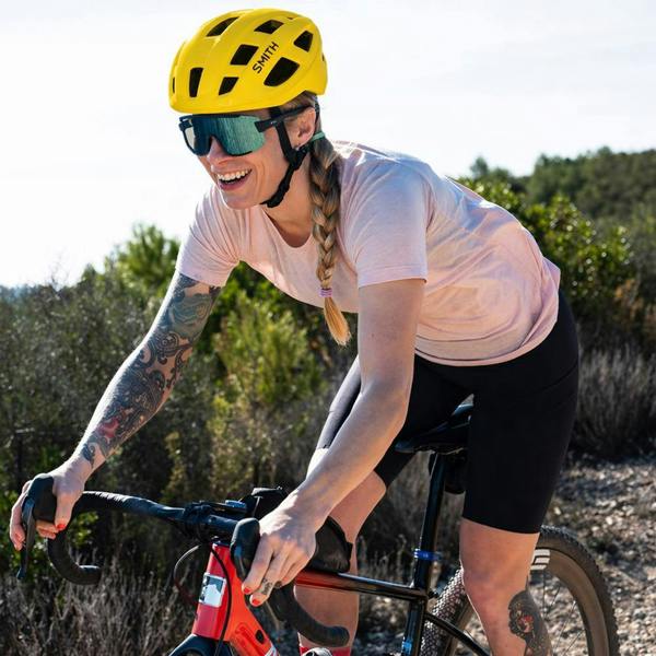 Smith Yellow Triad Mips Road/Gravel/XC MTB Bike Helmet - Medium