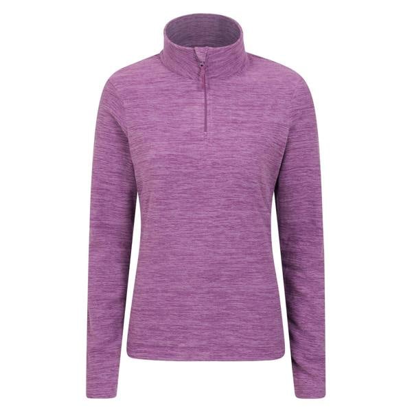 Mountain Warehouse Womens/Ladies Snowdon Melange Fleece Top - Dusky Wine - 