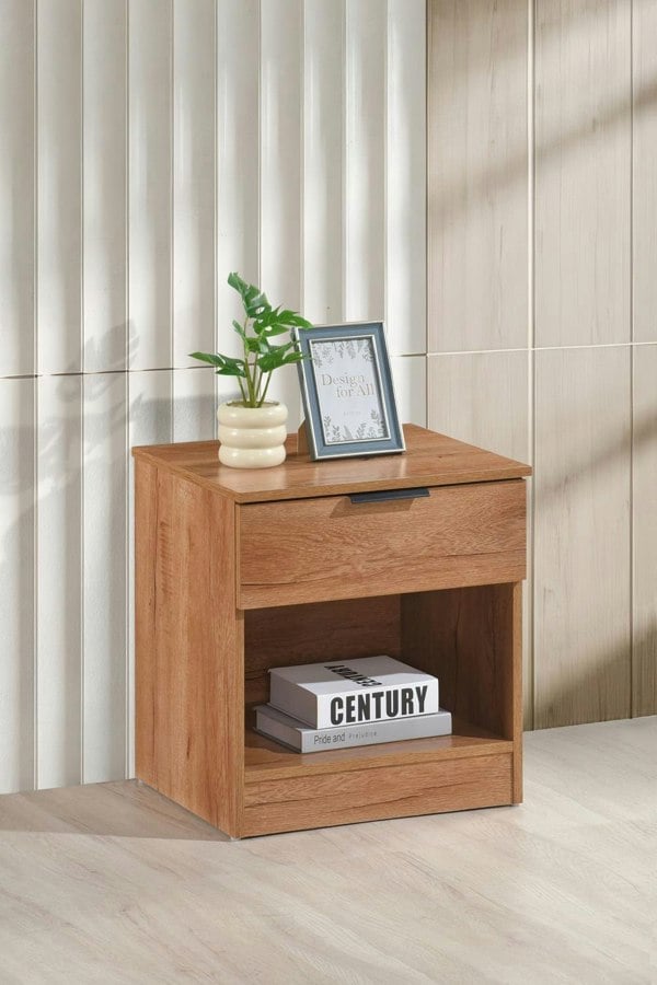 Swish Furniture Richmond 1 Drawer Bedside Table