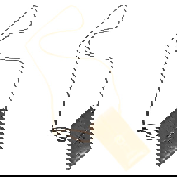 Assots London 'PETRA' Tan Polished VT Real Leather Mobile Phone Crossbody Bag