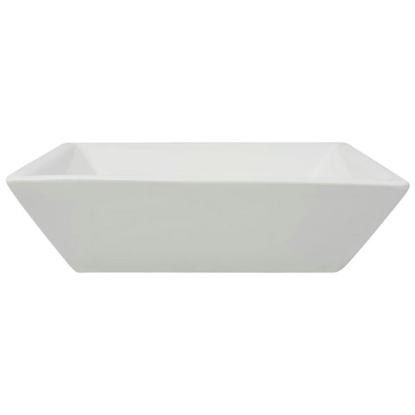 Berkfield Basin Square Ceramic White 41.5x41.5x12 cm