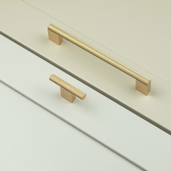Handle & Home Knurled Brass Boss Handles