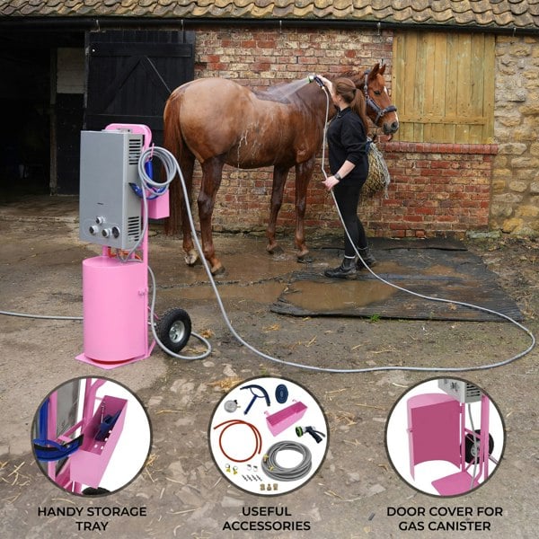 Monstershop Deluxe Portable Horse Shower - Pink