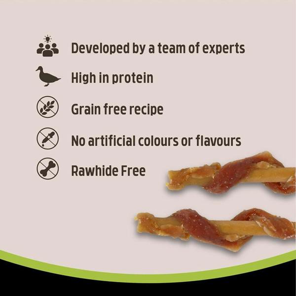 Rosewood Naturefood Duck Wrapped Sweet Potato Sticks 80g