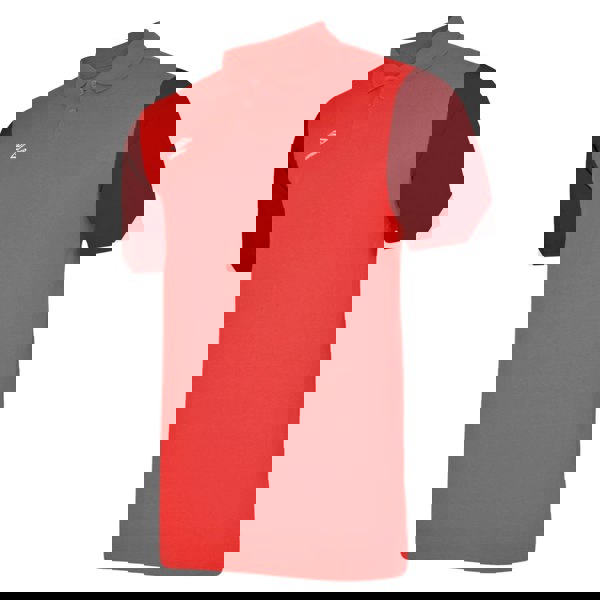 Umbro Mens Total Training Polo Shirt - Vermillion/Biking Red/Black