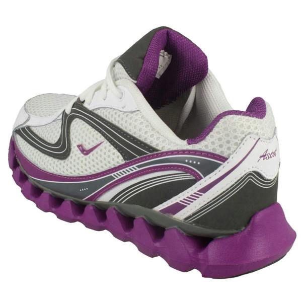 Ladies Ascot Casual Lace Up Trainers Spring Wave
