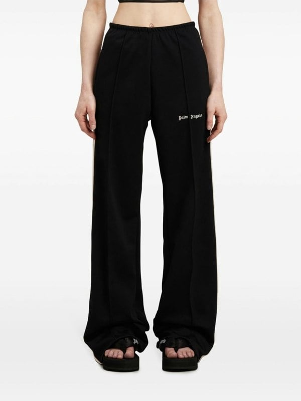 Palm Angels Classic Logo Loose Track Pant Black - Supplied FashionPALM ANGELS