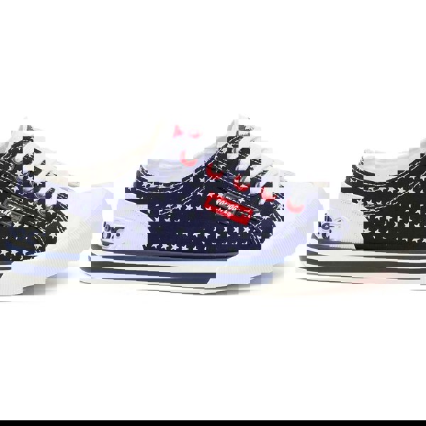 Rocket Dog Jazzin Spangle Cotton Women's Red/Navy Trainers