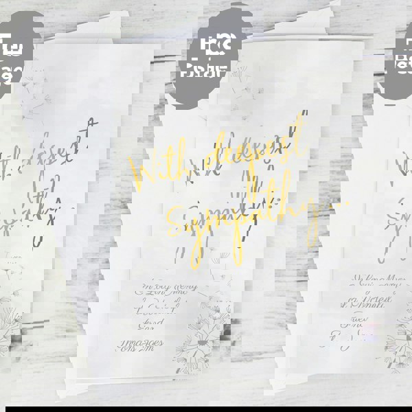 Personalised Memento Company Personalised Deepest Sympathy Card