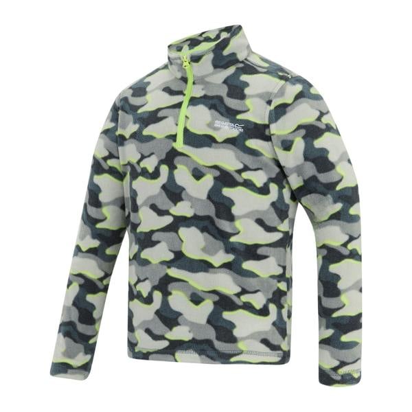 Regatta Childrens/Kids Hot Shot II Camo Fleece Top - Dark Storm - 