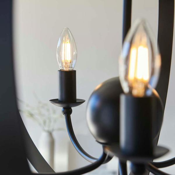 Pagazzi Lighting Midnight 5 Light Matte Black Pendant Ceiling Light