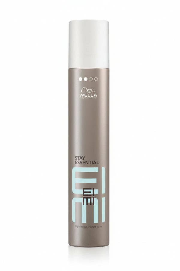 Wella EIMI hair product bottle on a white background