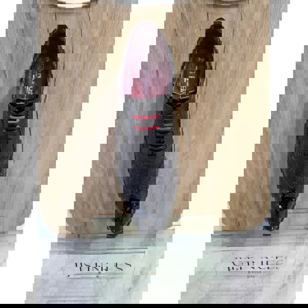 Justin Reess Flynn - Men's Black Patent Leather Brogue Shoes