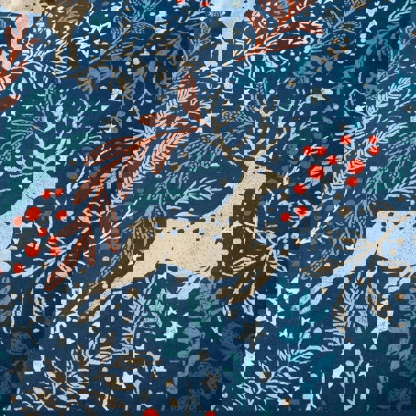 Portfolio Home Winter Stags Navy Duvet Cover Set