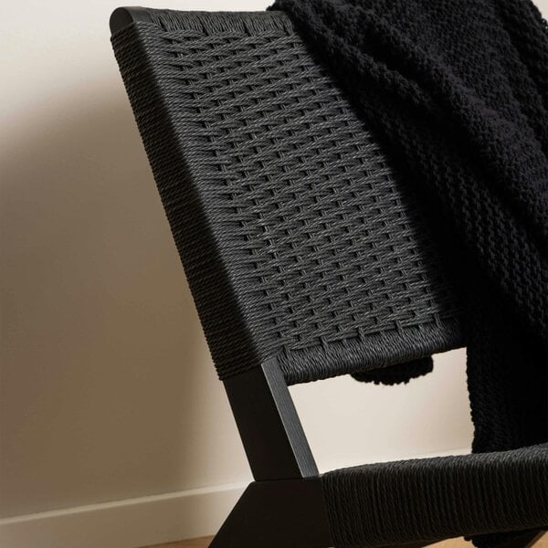 Wyld Haus Wigletree Black Wood Lounge Accent Chair