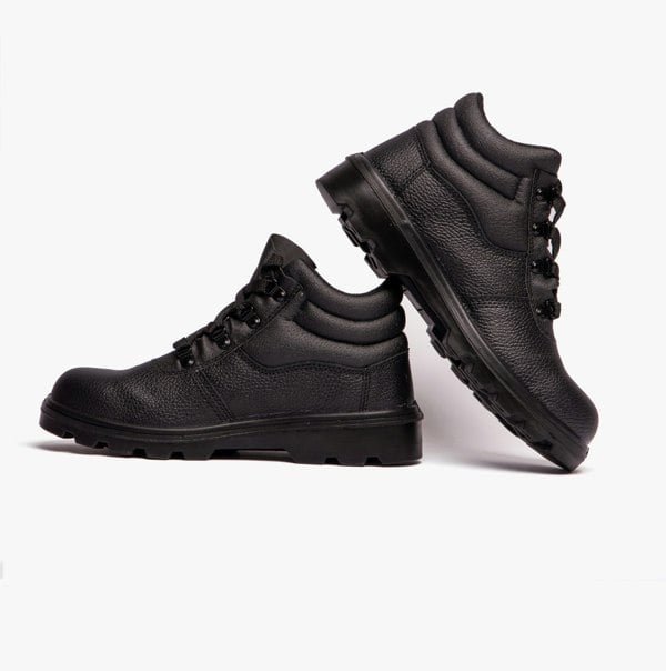 Grafters M240A Unisex Leather Safety Boots Black