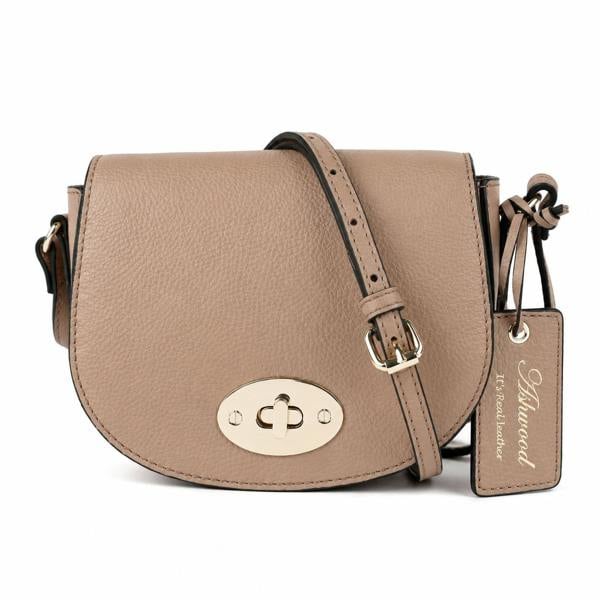 Ashwood 'Borsa della Moda' Real Leather Saddle Crossbody Bag: 63753