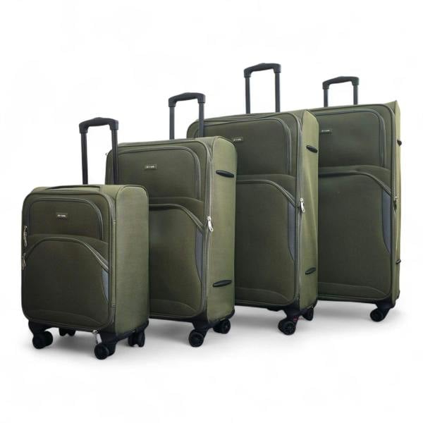 Infinity Luggage Expandable Soft 8 Wheel Lightweight Suitcase Luggage Travel Bags Set