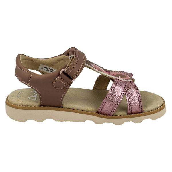 Clarks Girls Clarks Hook & Loop Sandals With Seahorse Motif Crown Brill