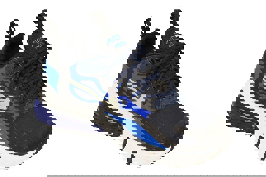 Nike Air Max 270 React GS Bq0103  401 - Midnight Navy Metallic Silver 401 - Photo 3