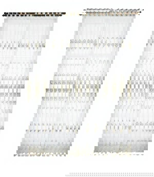 Anyhouz Anydrape 400cm Curtain White Style Flower Indoor Decorative Window Sheer Curtain For Living Room Bedroom Home Decor