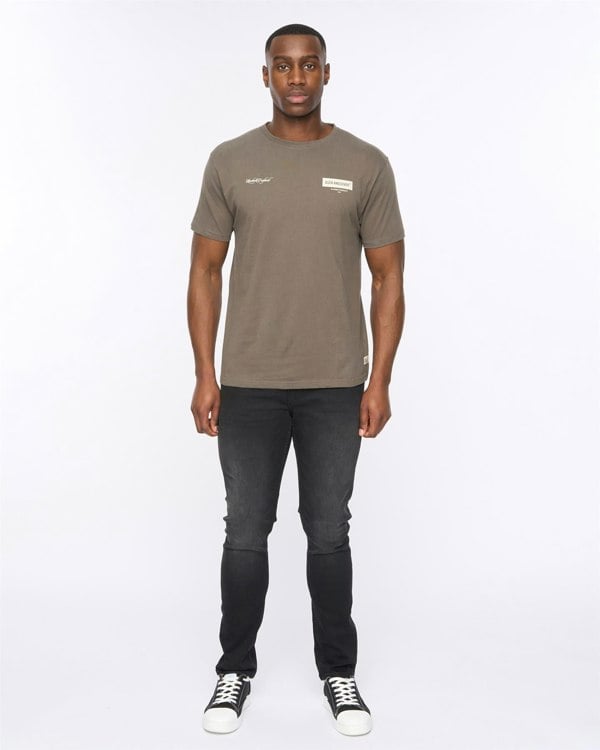 Duck and Cover Mersak T-Shirt Dark Olive