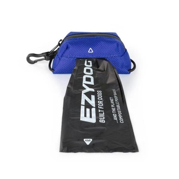 EzyDog Essential Poop Bag Holder in Blue