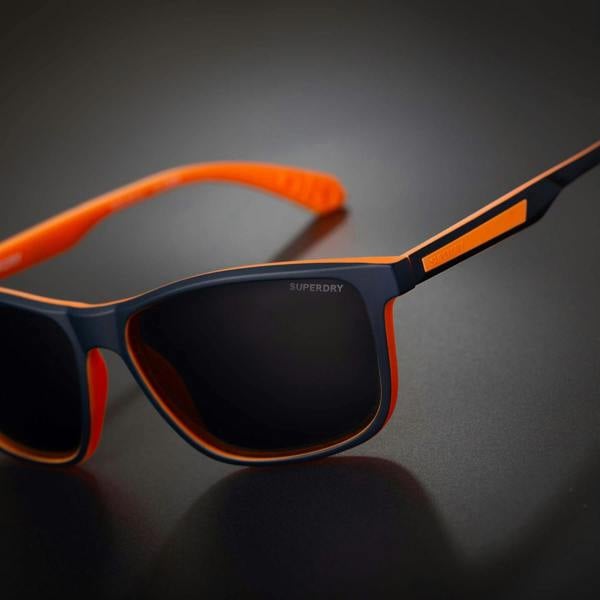 Superdry Sunglasses SDS-5014 106P Matte Navy Orange Grey Polarized