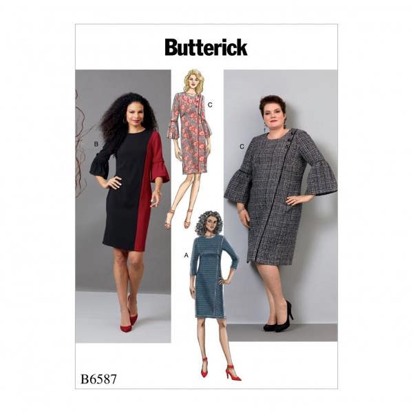 Butterick Sewing Pattern 6587, Dresses for Women, B5 (8-10-12-14-16) - Easy