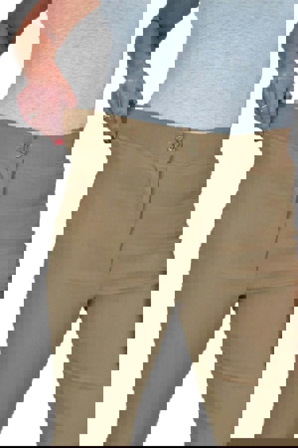 Paulo Due Women's Slim Cropped Capri Stretch Trousers