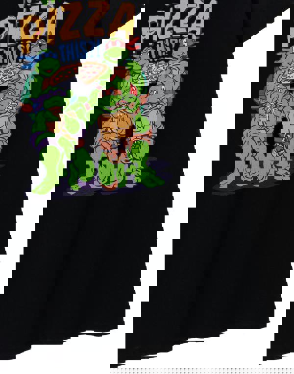 Teenage Mutant Ninja Turtles Mens Black You Want A Pizza This Short Sleeved T-Shirt